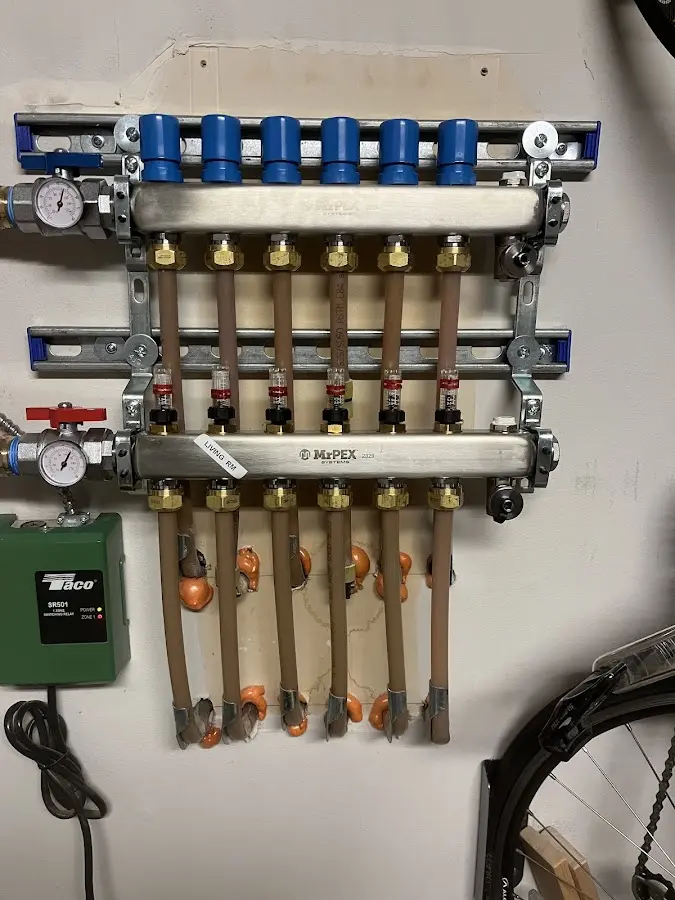 Plumber performing Leak Detection at a residential property in North Canton